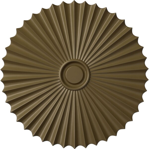 Ekena Millwork Shakuras Ceiling Medallion (For Canopies up to 5 3/4"), Hnd-Painted Mississippi Mud, 33 7/8"OD x 2"P CM34SHMMF - main